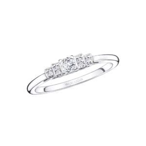 Bague Mauboussin taille 54 Un Printemps 1930 N°2 or blanc diamants