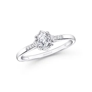 Bague Mauboussin taille 55 Ma Reine d'Amour N°3 or blanc diamant – Image 1