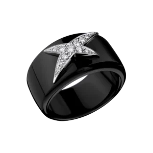 Bague Mauboussin taille 56 Étoile du Démon or blanc diamants