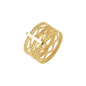 Bague Orus taille 58 argent doré