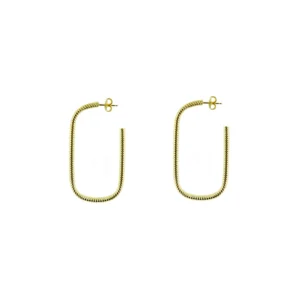 Boucles d'oreilles Orus argent doré