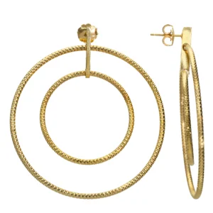 Boucles d'oreilles Orus argent doré