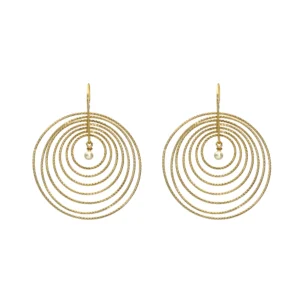 Boucles d'oreilles Orus argent doré