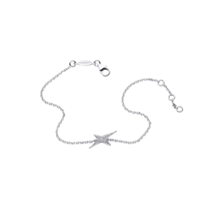 Bracelet Mauboussin French Valentine or blanc diamants