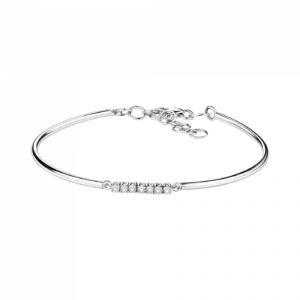 Bracelet Mauboussin Trois Grains d'Amour or blanc diamants